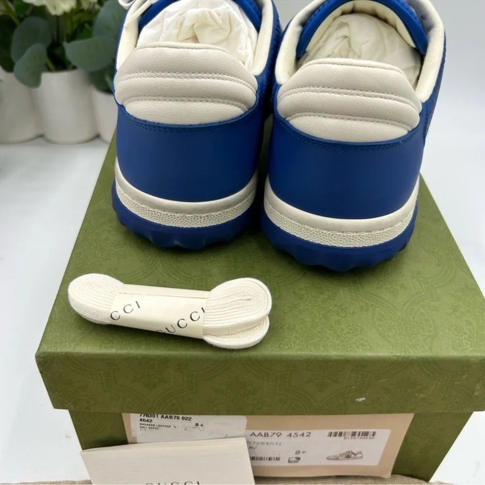 Men’s Gucci MAC 80 low top sneakers size 8.5 fits 9.5 US made in Italy